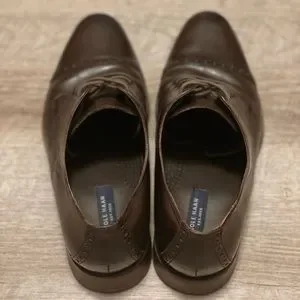 Colehaan Preston Captoe Cole Haan Preston Mens Black Leather Cap Toe Brogue Dress  main image 4